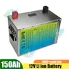 Batterie Lithium-ion Rechargeable 150ah 12V avec BMS pour système de stockage solaire + chargeur