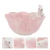 Dinnerware Sets 1Pc Ceramics Chinese Cabbage Shaped Bowl Gifts Salad Decorative Fruit