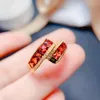 Küme halkaları basit ve zarif 925 gümüş ametist garnet topaz ring dikkat çekmek için özel fiyat