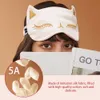 Maschere per dormire Imitazione occhi di seta Coprire Maschera per dormire in seta liscia Benda per gli occhi Sort Maschera da notte da sogno per donna Uomo Fox Travel Relax Eyepatches J230602