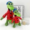 Pluszowe lalki 11,8 cala 20 cm rosyjska wypchana zabawka Cheburashka Monkey i jego przyjaciółka Gena Plush dla dzieci Zwierzęta