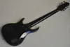 Schwarze 6-saitige E-Bassgitarre mit HH-Tonabnehmern Angebot Logo/Farbe anpassen