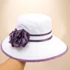 Breda randen hattar Stylish Bucket Hat Comfy Patchwork Color Gift Outdoor Travel Beach Sunscreen Sun Fisherman Protection