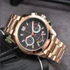 męskie zegarek designerskie zegarki Wysokiej jakości ruch kwarcowy Sapphire Waterproof Sports Sports Montre Luxe ze stali nierdzewnej