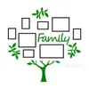 Wall Stickers Acrylic DIY Family Tree 3D Removable Po Frame Decals Posters Flower Mural Art Picture Bedroom Home Decor