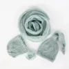 Szaliki owijają Unelmista Totta 3 -iece Born Po Scarf Set Set Baby Hat Pography Ręka Dzienanie Akcesoria dla niemowląt 231113