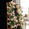 Dekorativa blommor 68.89 In Artificial Cherry Blossom Vine Silk Wedding Party Wrid Matbord Hem utomhus Baby Shower Pipe Dekoration