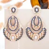 Dangle Earrings Siscathy Noble and Elegant Cubic Zircon Drop Women Arabic Wedding Party Anniversary Jewelly's Day Gift