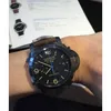 Luksusowe męskie automatyczne projektanta mechanika Swiss Ruch Ruch Rozmiar 44 mm skórzany pasek PAM00580 Sport zegarki