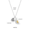 Collane con ciondolo Collana girasole abbinata placcata in argento per donne Ragazze You Are My Sunshine Friends Coppia regalo di gioielli al collo