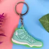 Wholesale Designer Mini silicone sneaker key chain Men Women Kids Key Ring Gift Shoe key chain Clutch chain Basketball shoe key holder