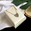 Fashion Silver Pendant Heart Halsband Kvinnor Designer smycken Custom Man Cjeweler Trendy Tiktok Plated Gold Silver Chain for Men Woman Mors dag gåva