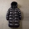 Down Coat Winter Tjocklek Vit Duck Down Jacket Girls Long Warm Puffer Coat Boys Waterproof Hooded Parkas Kids Snow Ytterkläder XMP401 231113