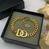 18K goud galvaniseren in messing, Designer ketting, Klassieke Alfabet Cubaanse armband, mannen, vrouwen, mode-sieraden, geschenken van hoge kwaliteit