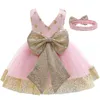 Meisjesjurken 2023 jurk voor baby doop jurk eerste verjaardagsfeestje prom zomer prinses babymeisjes kleding