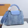 Designer Tas voor Dames Capucines BB Handtassen Schoudertassen Crossbody Denim Blauw Mode Dame Handtas 13 Stijlen Leren Tote Portemonnees