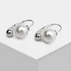 Stud Earrings Gold-Plated Ball All-Matching Graceful High-Grade Small Pearl
