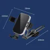 Nouveau support de téléphone de voiture invisible Boulet de dilatation latérale pliable réglable alliage en aluminium rotatif à 360 degrés pour 5 à 9 cm de pho N9Q2 de 5 à 9 cm de largeur