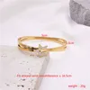 Bangle fysara for Women Luck Gift Property impermeável Tainless Bracelet Star Zircão Modelagem de Jóias de Titânio por atacado