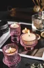 Taper Glass Candlestick Holders Tealight Candle Holders for Stale Centerpieces