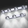 Wall Lamp LED SMD Crystal Bath Vanity Light Fixture Sconces Mirror Front Dresser Bathroom Washroom Powder Room El Toilet