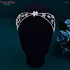 Hair Clips TOPQUEEN Wedding Taira Rhinestone Bridal Headband Accessories Bride Headpiece For Party Bridesmaid Gift HP554