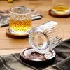 Tumblers Creative Rotary Whisky Cup com ER transparente suco de cristal pileira vodka conhaque cognac snifter shake 230413