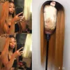 Hair Wigs ombre Brown Human U Parte 180% Remy Brasil Remy Loiro Laro Open UPART Black 230413