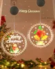 Christmas Decorations 3D Christmas Lamp Window Hanging Sucker Lamp LED Window Light Shop Ornaments Room Colored Christmas Decorative Lamp 2024 231109