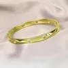 Bangle 5pcs عالي الجودة سوار معدني ناعم الذهب لون المجوهرات مجوهر