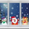 Wall Stickers Christmas wall stickers electrostatic selfadhesive glass window decoration decals tree snowflakes gift 231110