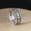 Cluster Ringen Boeddha Hart Sutra Ring Echt 925 Sterling Zilveren Sieraden Lucky Vajra Voor Mannen En Vrouwen 2023 FR38