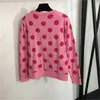 Fall Knit Sweaters Womens Designer Pullover Sweater Fashion Beauty Girl Polka Dot Print Crew Neck Long Sleeve Sweater Women Clothing