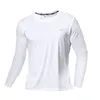 T-shirts pour hommes Séchage rapide à manches longues pour hommes Gym Running Évacuation de l'humidité T-shirt à col rond Entraînement Exercice Gym Sport Chemise Tops Léger 230413