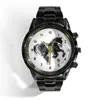 Wristwatches Luxury Men's Calendar Watch Animal Ink Painting Horse Quartz Business Wrist