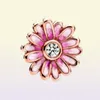 Nouvelle arrivée Authentic 925 Sterling Silver Pink Daisy Flower Boucles d'oreilles Fashion Boucles d'oreilles ACCESSOIRES DE BIEAUX POUR FEMMES GIED4939846