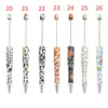 14stcs DIY Plastic Beadable Pen Ballpoint Pens Black Ink Personalised Gift School Office Writing Supplies Stationery