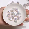 Pierres précieuses en vrac 6A, perles baroques brillantes à forte lumière, perles d'eau douce naturelles, bijoux pour bricolage, bague pendentif incrustée BHD