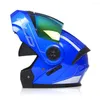 Motorfiets helmen vol gezicht dot dual lens racing helm capacete casco persoonlijkheid modualr flip up motorcross