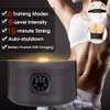 Bantningsbälte EMS trådlös muskelstimulator tränare smart fitness bukträning elektrisk viktminskning bälte bälte bälte unisex 230412