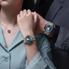 Montres-bracelets Jade Montre Hommes Automatique Machine Saphir Miroir Terre Carte Conseil Affaires Homme Montre-Bracelet Top Cadeau Unique Couple Femmes Horloge