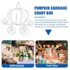 Present Wrap Carriage Box Candy Pumpkin Wedding Holder Boxar Flower Centerpiece Treat Trinket Figur Souvenirs Wire Cart Sugar Design