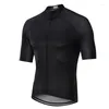 Giacche da corsa 2023 Maglia manica corta Ropa Ciclismo Pro Team Summer Green Road Bike Abbigliamento da equitazione Traspirante Nero Ciclismo