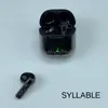 Cep Telefonu Kulaklıklar EST Syllable YX06 Kablosuz Stereo Kulakbudlar Orijinal Şeffaf Tasarım Kulaklığı 5 Saat Hyllable TWS 230412