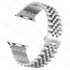 Altri accessori di moda Bracciale in metallo Cinturino in acciaio inossidabile per Apple Watch Series 7 6 5 4 SE Cinturini con connettore adattatore Cinturino di ricambio Iwatc J230413