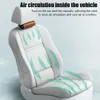 New Car Interior Rear Headrest Fan USB Plug In Car Seat Fan Wind Power Up To Low Noise Car Rear Seat Creative Fan Summer Car Fan