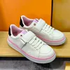 Printemps Automne Nouvelles Chaussures Formelles De Luxe Femmes Designer En Cuir Véritable À Lacets En Métal Lettre Marque Casual Chaussures De Sport Bout Rond Coloré Semelle Épaisse Dames Chaussure