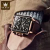 olevs 9919 custom stone gifts waterproof digital sports luxury leather strap watches men wrist mens Wrist quartz watch