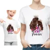 Family Matching Outfits Funny Summer Family Matching Clothes Kawaii White Tshirt Matching Mother Daughter Clothes Family Look T-shirt 230412