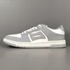 Topp design skel låg topp sneakers skelettskor ben läder tränare skalle kvinnor herr skateboard promenader komfort sport eu38-46 b8